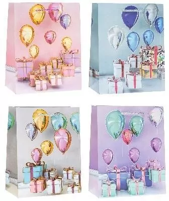 Torebka ozdobna 18x23x8xm mix ROZETTE