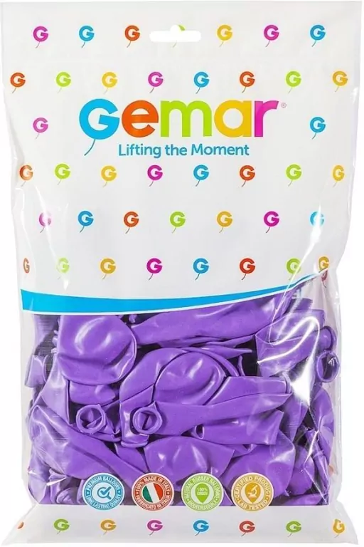 Balony Gemar pastelowe lawendowe 30,5cm 100szt - tantis.pl