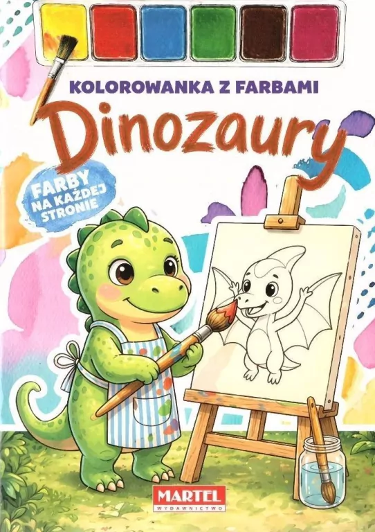 Kolorowanka z farbami Dinozaury - tantis.pl