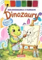 Kolorowanka z farbami Dinozaury - tantis.pl