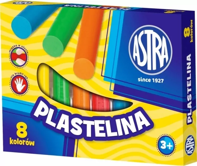 Astra. Plastelina, 8 kolorów - tantis.pl