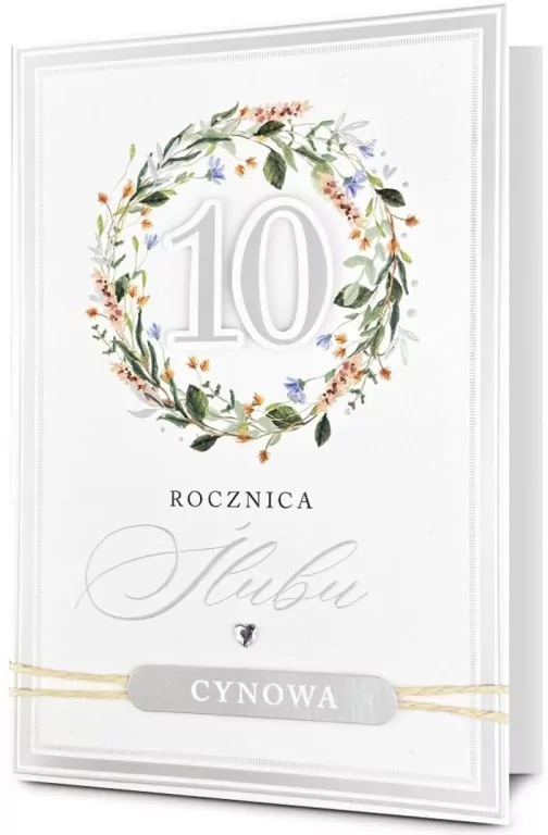 Karnet Rocznica ślubu 10 - tantis.pl