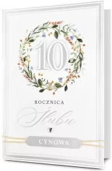 Karnet Rocznica ślubu 10