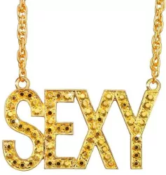 Naszyjnik z napisem Sexy