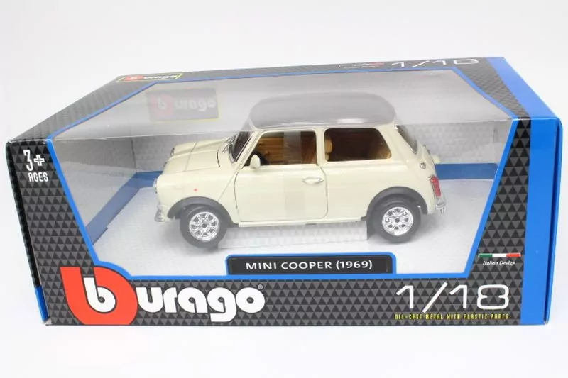 Bburago Model 1:18 Mini Cooper 1969 18-12036 - tantis.pl