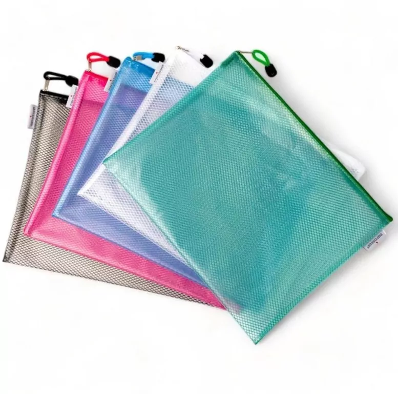 Narcissus. Torebka na zamek mesh EVA A4 - tantis.pl