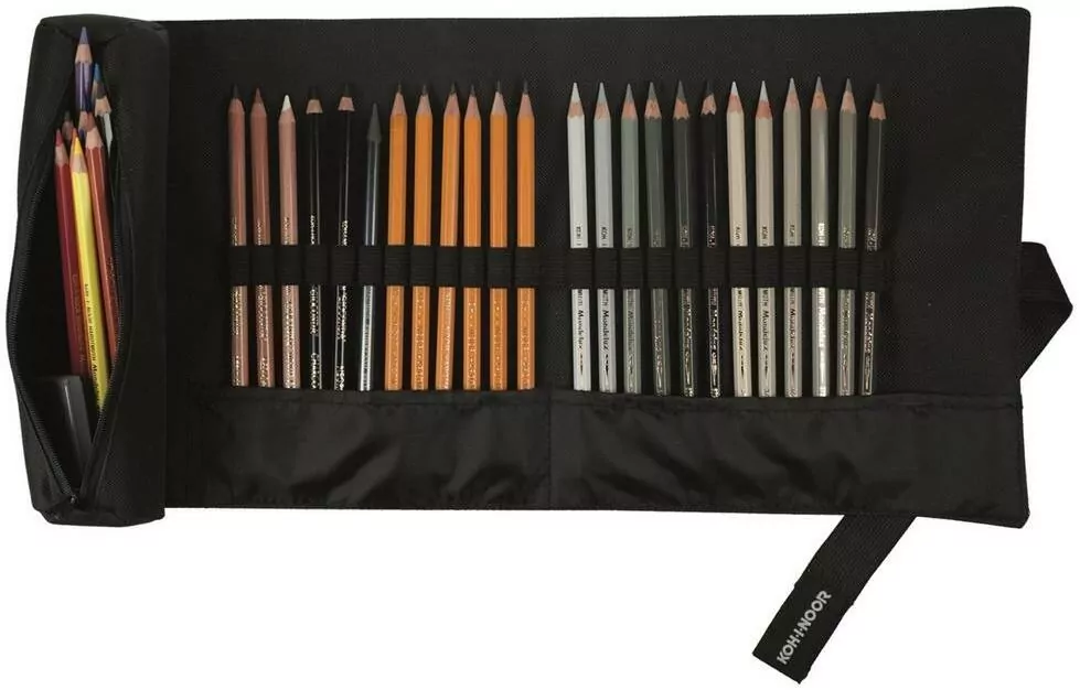 Etui czarne na kredki (24 szt.) - tantis.pl