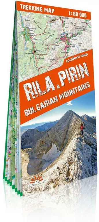 Mapa trekkingowa. Riła i Piryn. Góry Bułgarii - tantis.pl