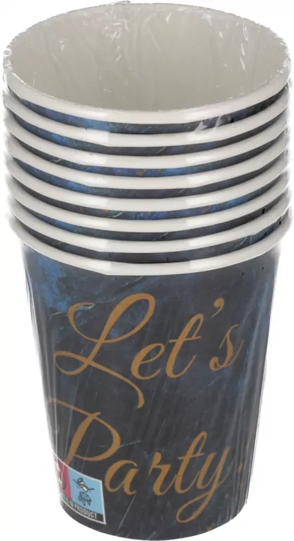 KUBEK PAP 250ML LET A PARTY PM OP8SZT - tantis.pl