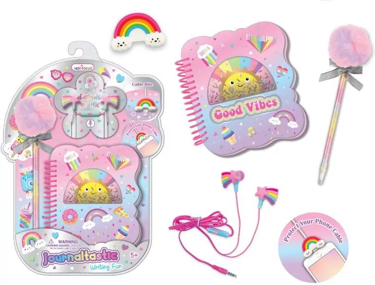 Słuchawki+kołozeszyt+długopis Słoneczko - tantis.pl
