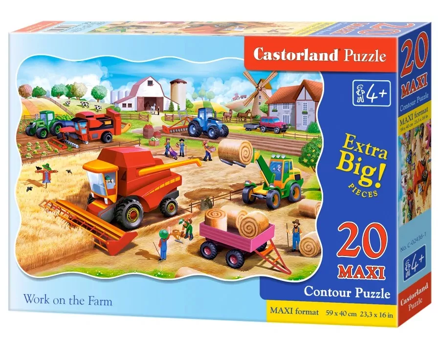 Puzzle 20 max. Work on the Farm - tantis.pl