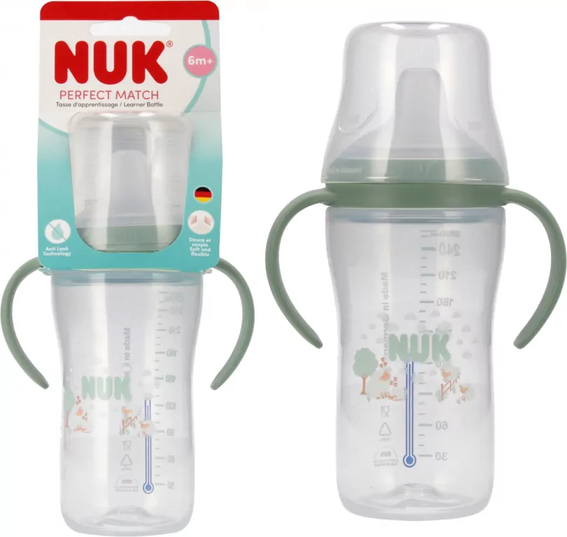 NUK. Butelka do nauki picia. 260 ml. Owca - tantis.pl