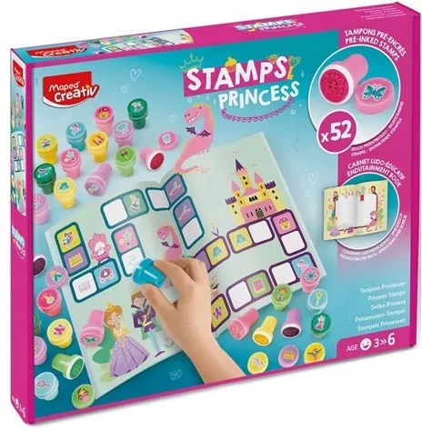 Creativ Kolorowe Stempelki Świat Księżniczek - tantis.pl