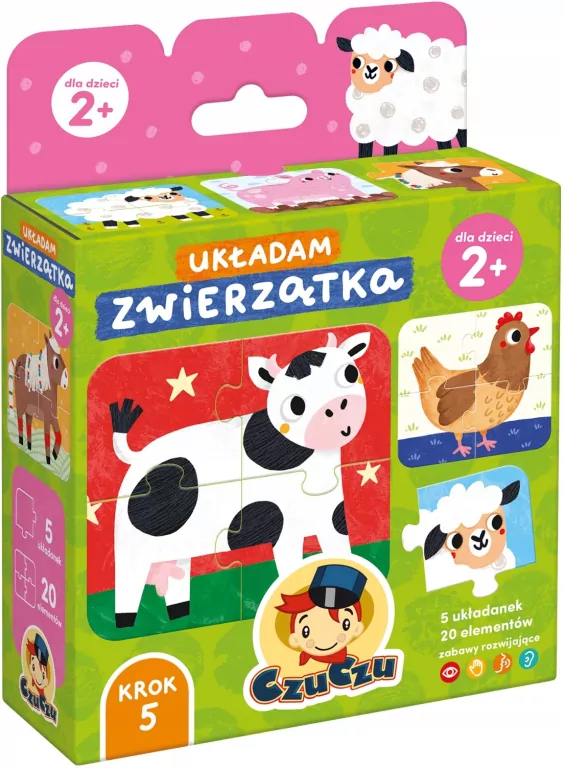 CzuCzu. Zwierzątka. Układam. 2+ - tantis.pl