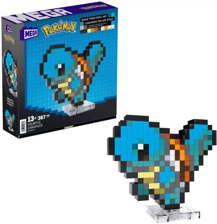 Mega Pokemon. Pixel Squirtle - tantis.pl