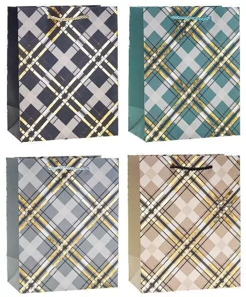 Torebka ozdobna 26x32x10cm hot-stamp mix ROZETTE - tantis.pl