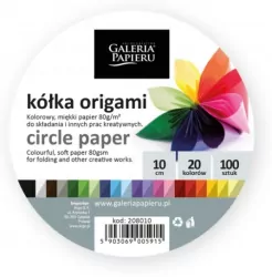 Papier do origami 20 kolorów 100 szt