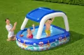 Basen dmuchany familijny z daszkiem Morski Kapitan 2.13m x 1.55m x 1.32m - tantis.pl