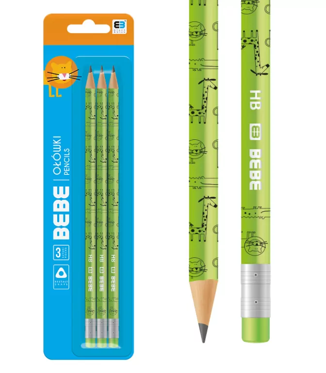 Ołówek 3 sztuki B&B Kids - tantis.pl