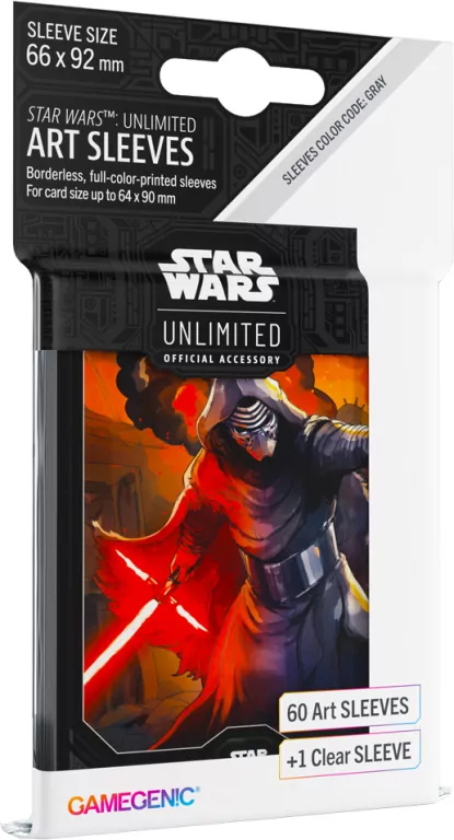 Gamegenic: Star Wars Unlimited - Art Sleeves - Kylo Ren - tantis.pl