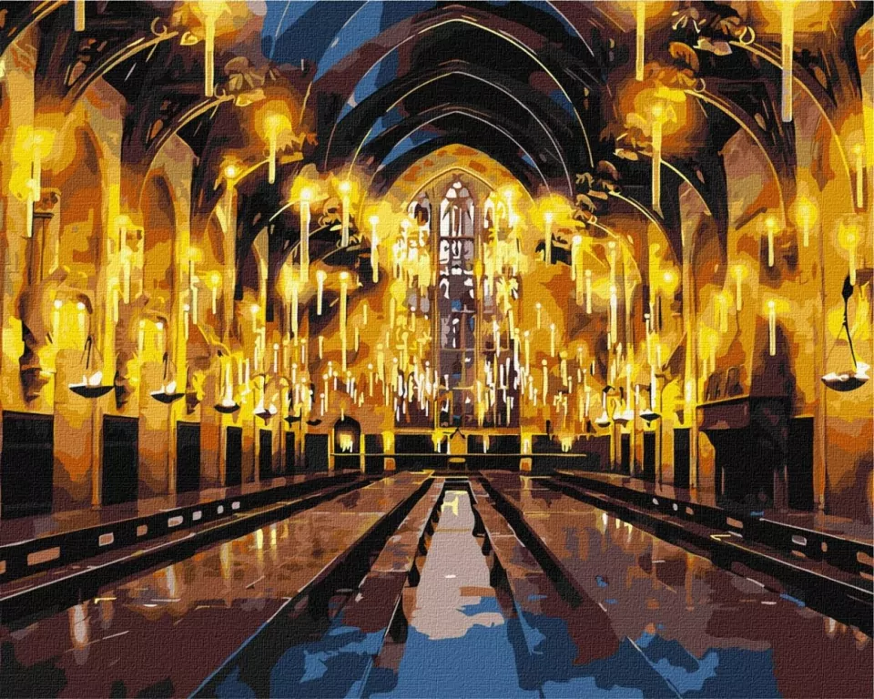 Malowanie po numerach - Harry Potter. Wielka Sala - tantis.pl