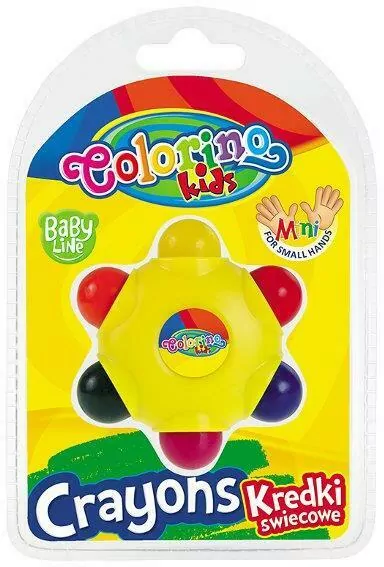 Kredki colorino kids świecowe gwiazdka 6 kolorów - tantis.pl