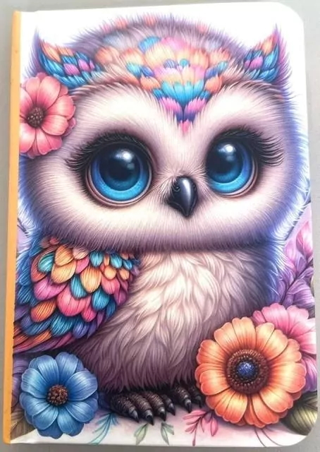 Notatnik ozdobny A7/48K gładki TW Sówka - tantis.pl