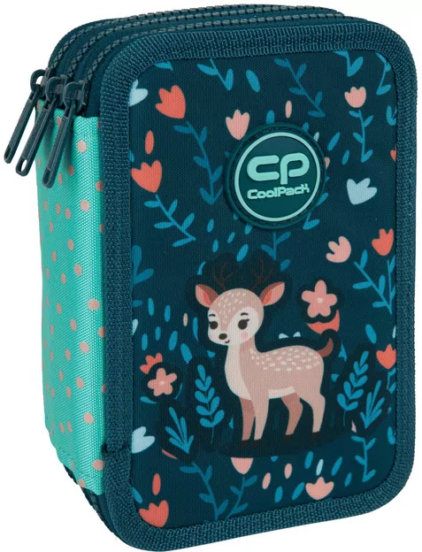 Piórnik potrójny z wyposażeniem Coolpack Jumper 3 Deer - tantis.pl