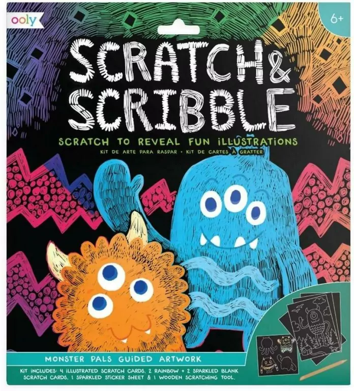 Scratch & Scribble. Zdrapywanka. Potworki - tantis.pl
