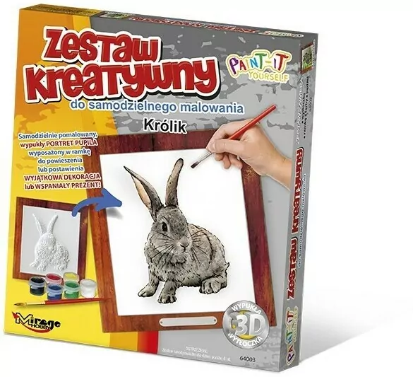 Zestaw Kreatywny do malowania. Królik - tantis.pl