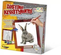 Zestaw Kreatywny do malowania. Królik