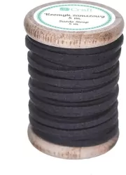 Rzemyk zamszowy 5m czarny