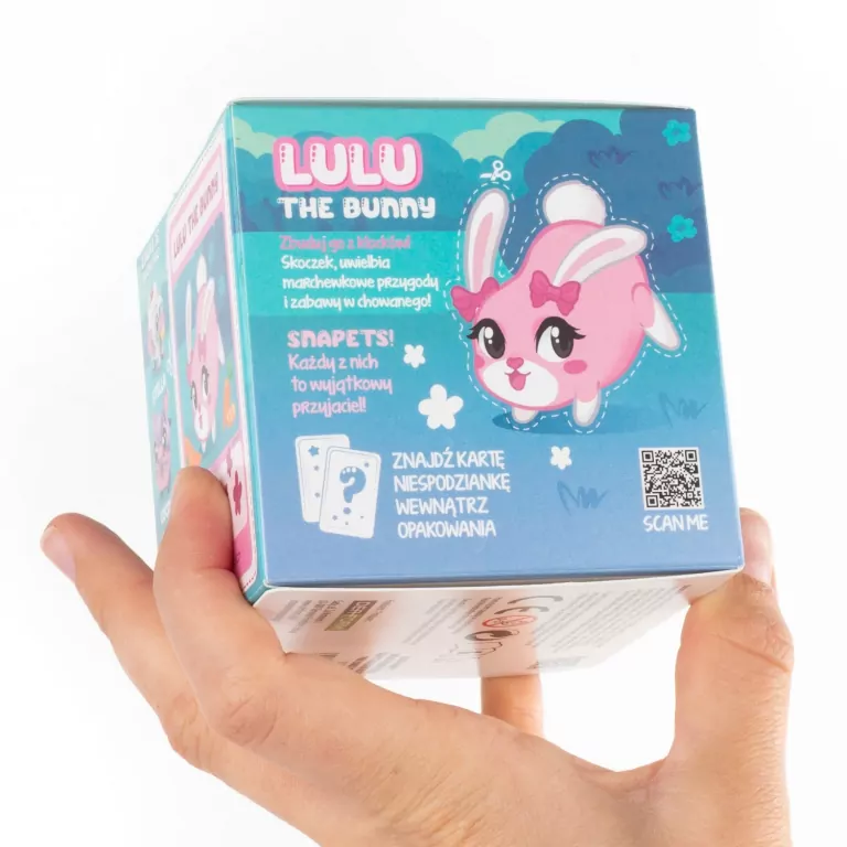 Klocki snapets królik różowy KIDEA - tantis.pl