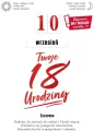Karnet Urodziny 18 wymienne cyfry - tantis.pl