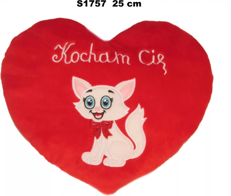 Pluszak Walentynkowy Serce 25cm KOCHAM CIE - tantis.pl
