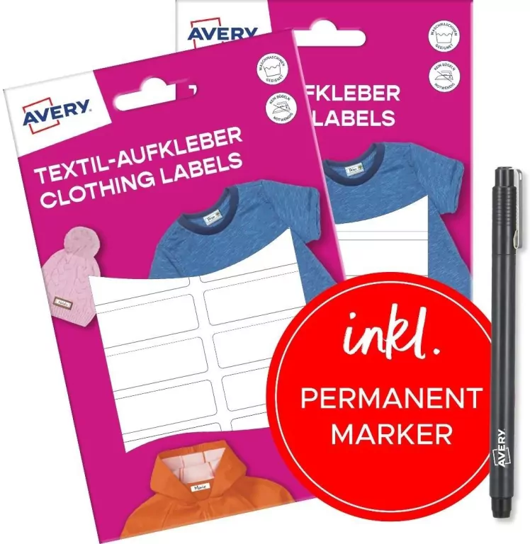 Naklejki na ubrania - 46x13mm - tantis.pl