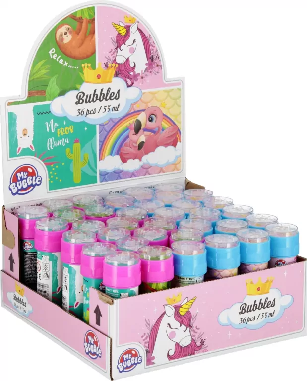 Bańki mydlane 55ml Jednorożec / Lama 509202 My Bubble p36 mix cena za 1 szt - tantis.pl
