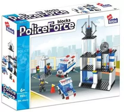 Klocki konstrukcyjne. Police Force. 252 elementy - tantis.pl