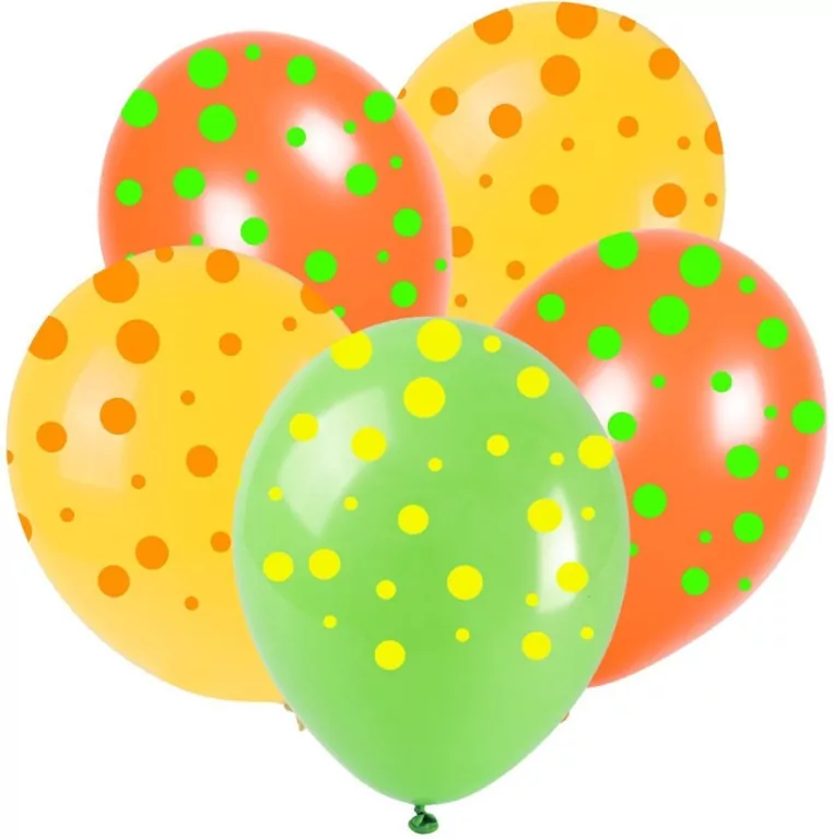 Balony neonowe kropki 28cm - tantis.pl
