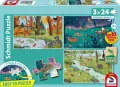 Puzzle 3 24 Leśne zwierzęta - tantis.pl