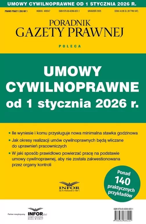 Umowy cywilnoprawne od 1 stycznia 2026 - tantis.pl