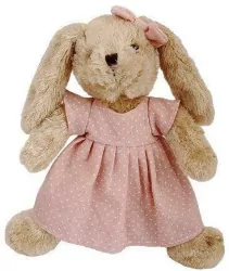 Królik Rosalie w sukience różowej 30cm