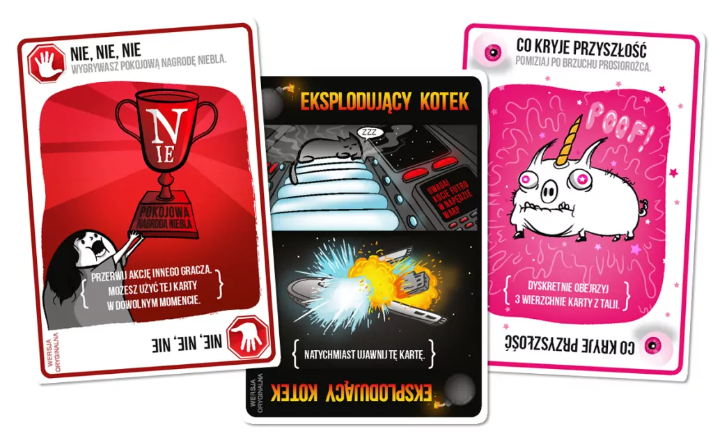 Eksplodujące Kotki. Gra karciana - tantis.pl