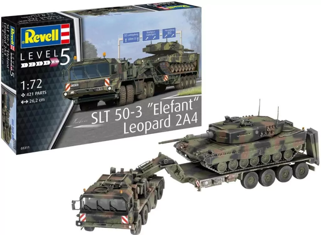 Model plastikowy SLT 50-3 Elefant + Leopard 2A4 - tantis.pl