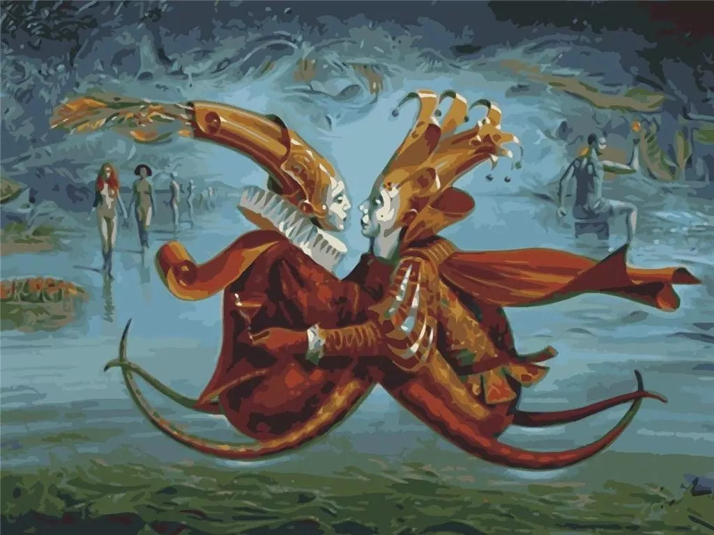 Malowanie po numerach - Król i Królowa 30x40cm - tantis.pl