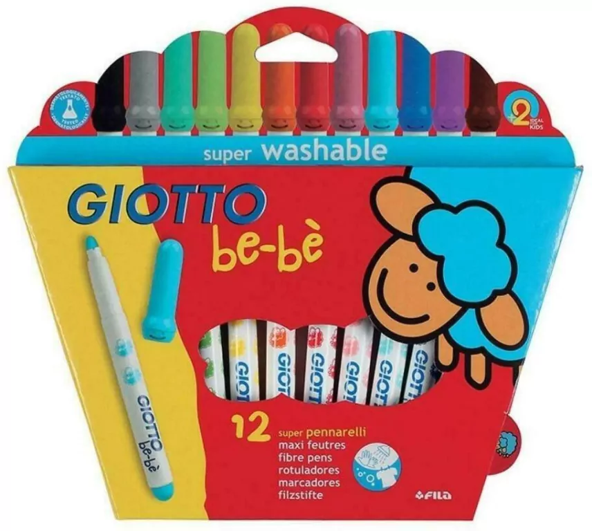 Flamastry Giotto BeBe. 12 kolorów - tantis.pl