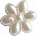 Koraliki perełki plastikowe kwiatki 14x11mm - tantis.pl
