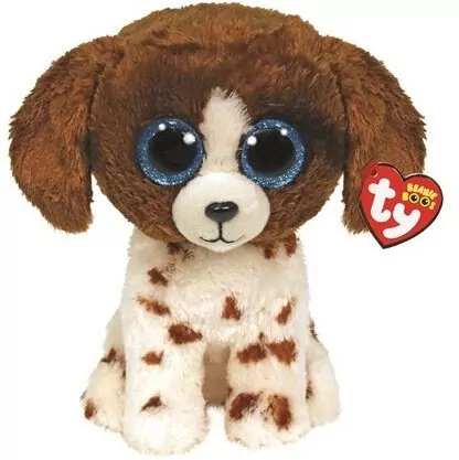 Beanie Boos Muddles Biały pies 24 cm - tantis.pl
