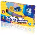 Modelina pastelowa z brokatem. 6 kolorów. - tantis.pl