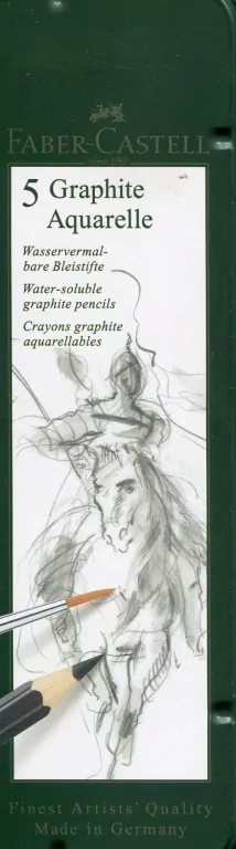 Ołówek Graphite Aquarelle 5 sztuk w metalowym opakowaniu - tantis.pl